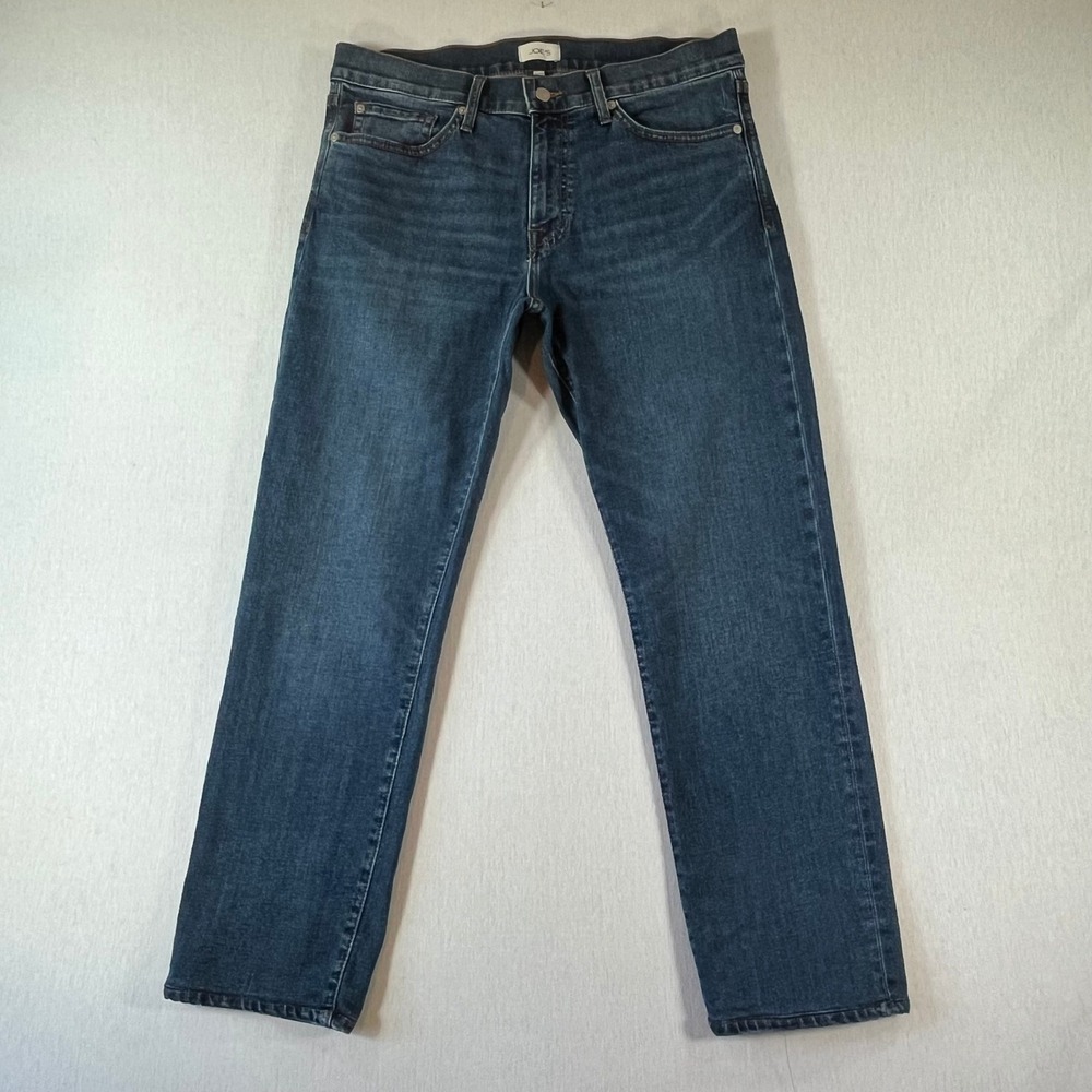 Joes Jeans Men 33x28 The Brixton James Straight Narrow Leg Dark Wash Denim Pants